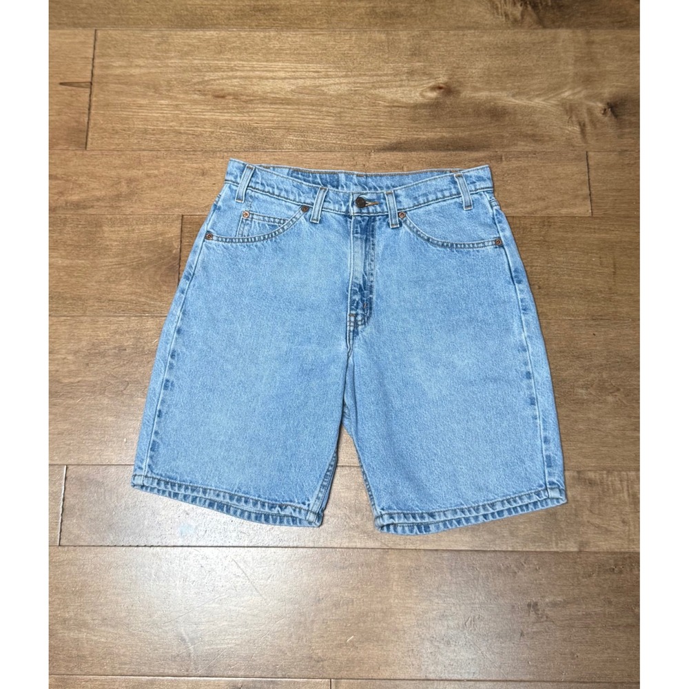 Levi's 550 Denim Blue Jean Shorts Relaxed Fit Orange Tab Mens 32 Vintage 90's
